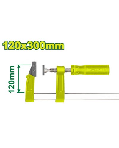 F Зажим с пластиковой ручкой 120x300 мм DTCP2121