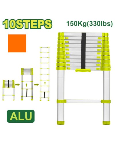 Телескопическая лестница 10 шага DTLD5H10