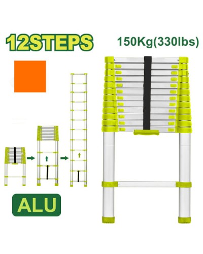 Телескопическая лестница 12 шага DTLD5H12
