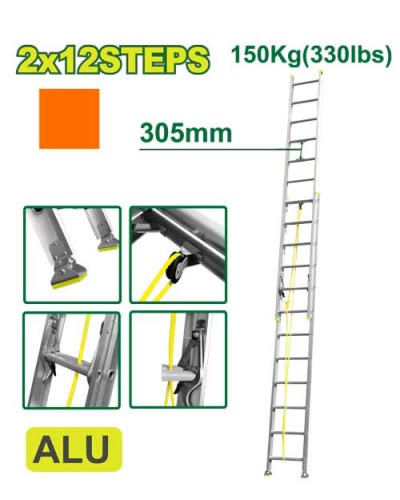 Выдвижная лестница 2x12 шага DTLD8H24