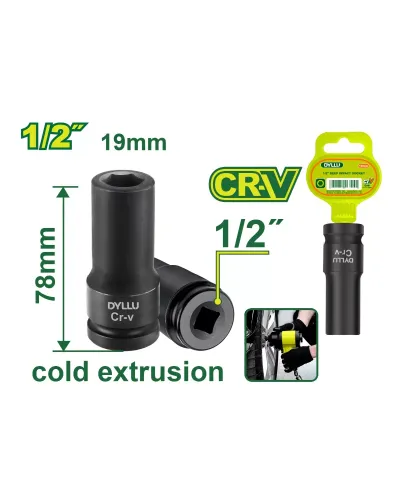 Խորը հարվածային գլխիկ 1-2'' DYLLU DTMS3219 19մմ