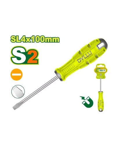 Տափակ պտուտակահան DYLLU DTSDA244 SL4x100մմ