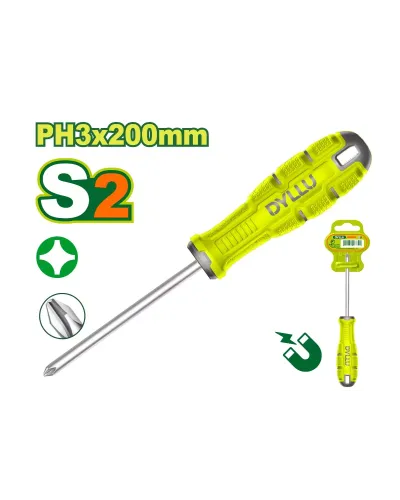 Խաչաձև պտուտակահան DYLLU DTSDB238 PH3x200մմ