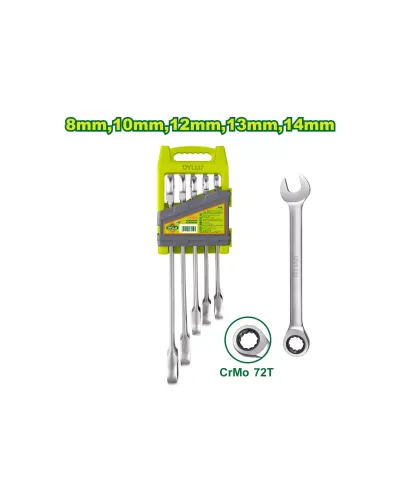 Համակցված բանալիների (5 հատ) հավաքածու DYLLU DTSP4205 8-14մմ