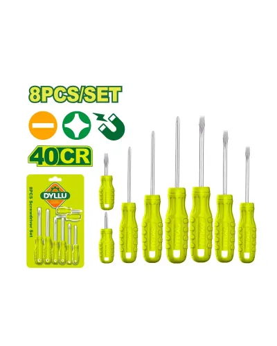 Պտուտակահանների (8 հատ) հավաքածու DYLLU DTSS2408 38-100մմ