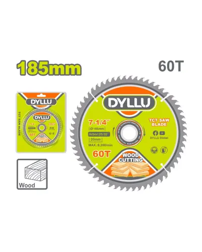Փայտ կտրող սկավառակ 185 մմ DYLLU DTTC1K03