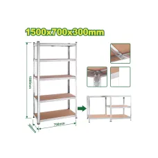 Դարակներպահեստավորման  5 հարկանի 1500x700x300մմ DYLLU DTTS1A73